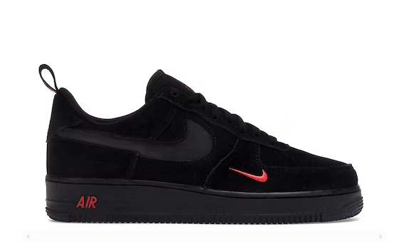  OG Air Force 1 Low Multi-Swoosh Black Orange,DZ4514-001 