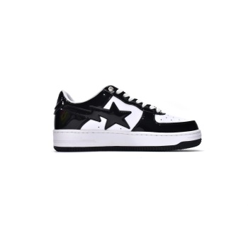 Special Sale A Bathing Ape Bape Sta Low Black White,1H70-191-001 