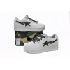 Special Sale A Bathing Ape Bape Sta Low White Green Camouflage,1H20-191-045