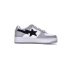 Special Sale A Bathing Ape Bape Sta Low White Grey   1H70-191-002