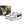 Special Sale A Bathing Ape Bape Sta Low White Grey   1H70-191-002