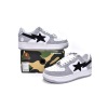 Special Sale A Bathing Ape Bape Sta Low White Grey   1H70-191-002