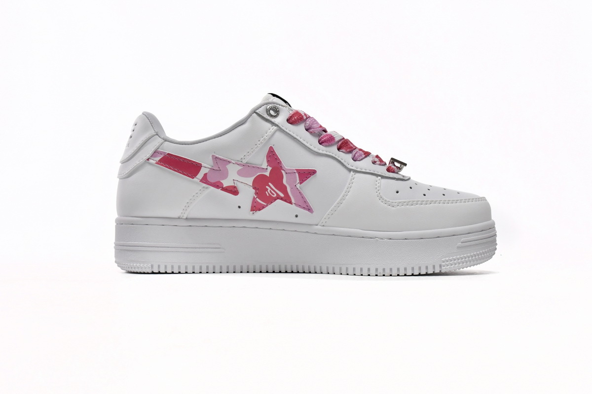 Special Sale A Bathing Ape Bape Sta Low White Red Camouflage,1H20-191-045