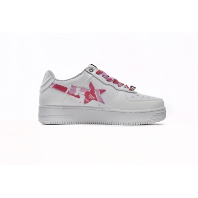 Special Sale A Bathing Ape Bape Sta Low White Red Camouflage,1H20-191-045