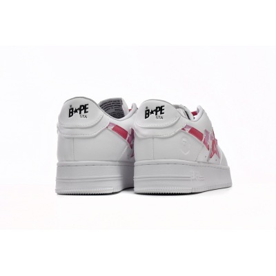 Special Sale A Bathing Ape Bape Sta Low White Red Camouflage,1H20-191-045