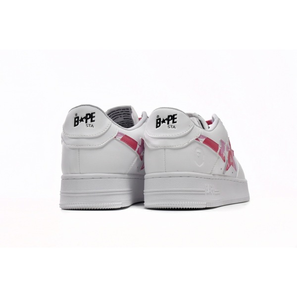 Special Sale A Bathing Ape Bape Sta Low White Red Camouflage,1H20-191-045
