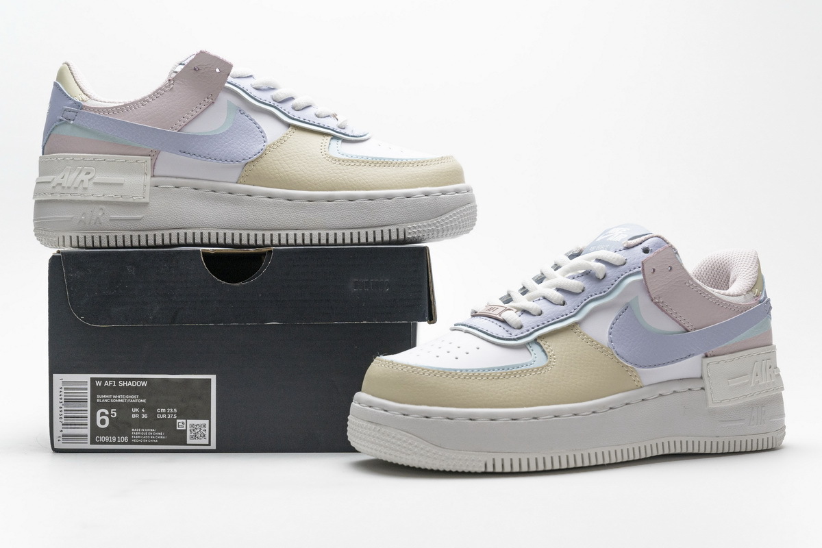 Special Sale Air Force 1 Shadow White Glacier Blue Ghost (W),CI0919-106