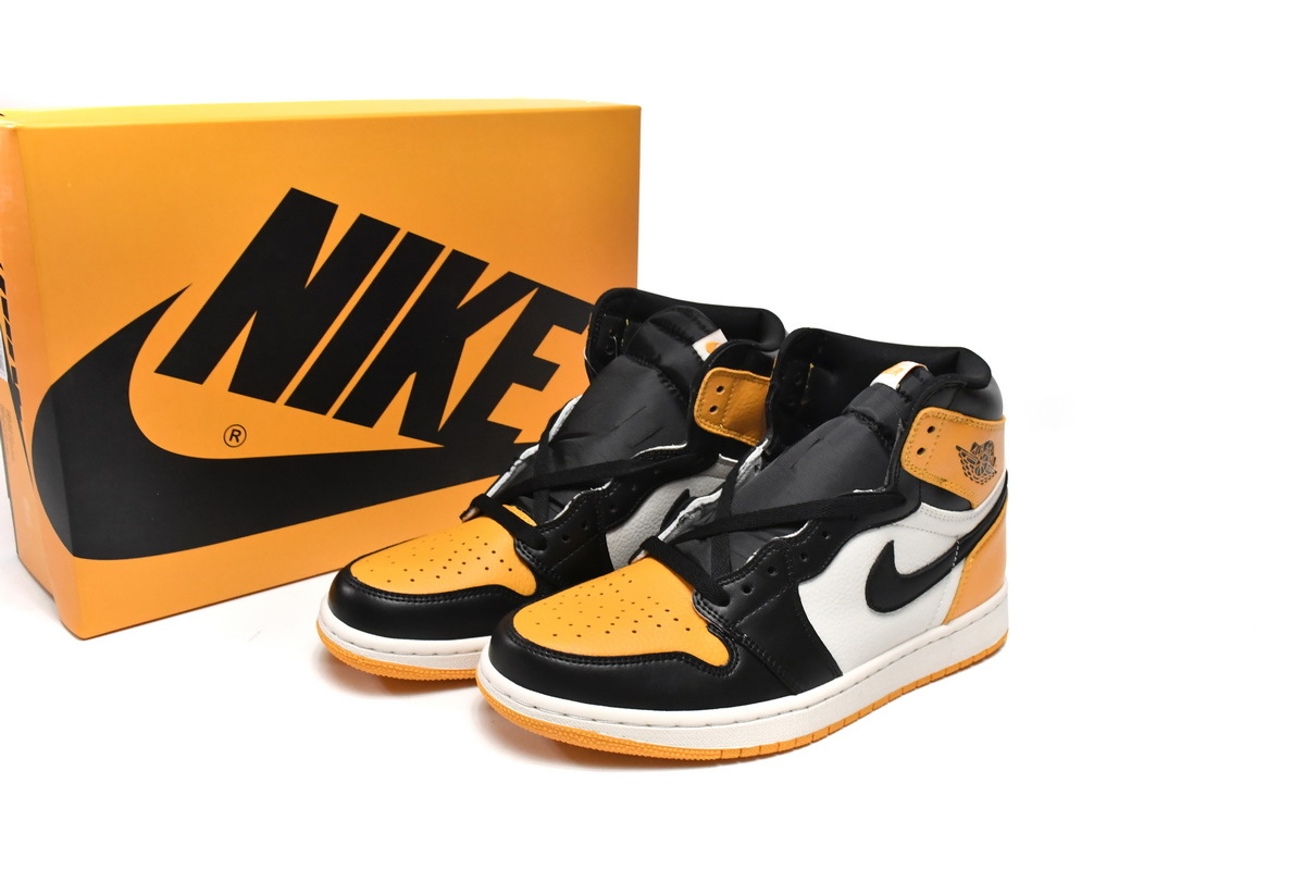 Special Sale Air Jordan 1 High OG Yellow Toe Taxi,555088-711