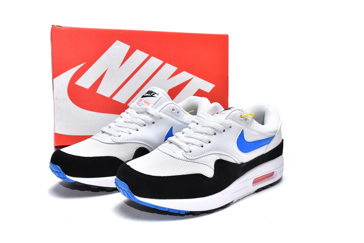 Special Sale Air Max 1 White Photo Blue Black，AH8145-112