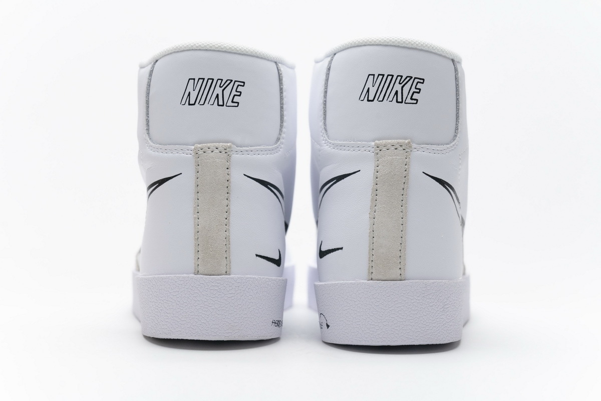 Special Sale Blazer Mid 77 Sketch White Black 