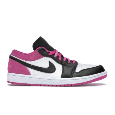 Special Sale Jordan 1 Low Black Active Fuchsia