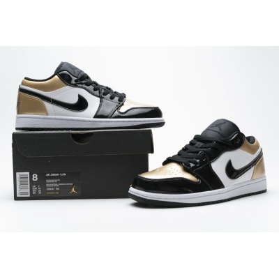 Special Sale Jordan 1 Low Gold Toe