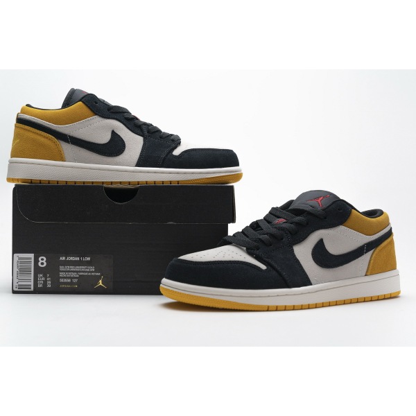 Special Sale Jordan 1 Low Sail University Gold Black