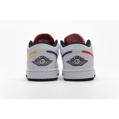 Special Sale Jordan 1 Low White Multi-Color