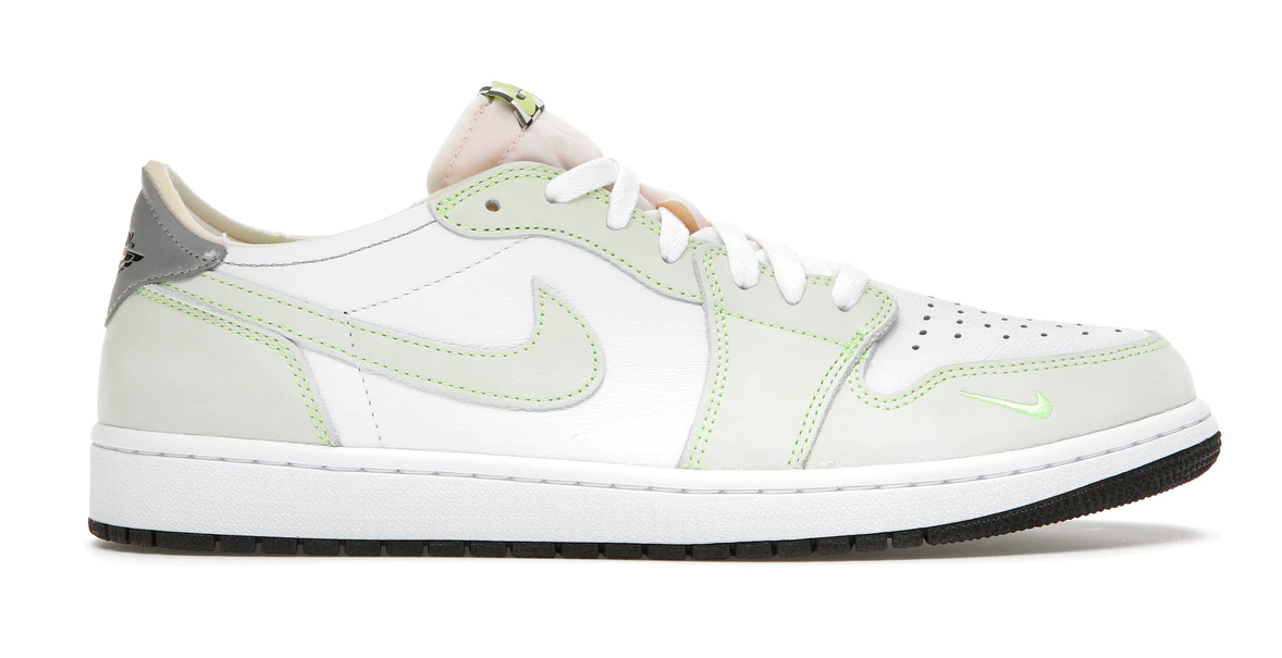 Special Sale Jordan 1 Retro Low White Ghost Green Black