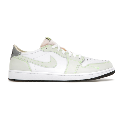 Special Sale Jordan 1 Retro Low White Ghost Green Black