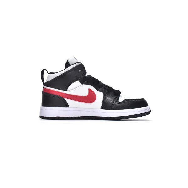 Jordan 1 kids shoes |Jordan 1 Mid PS Black Gym Red,705303-020