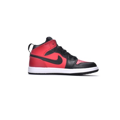 Jordan 1 kids shoes |Jordan 1 Mid PS Gym Red,AR6352-610