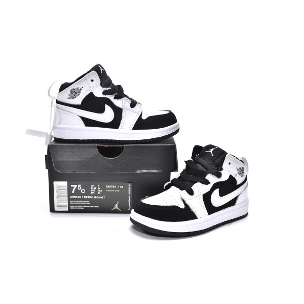 Jordan 1 kids shoes |Jordan 1 Mid PS Tuxedo,640734-113