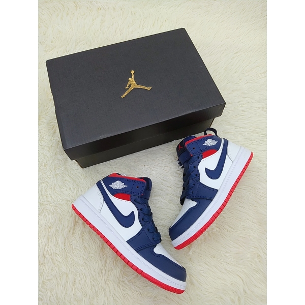 Jordan 1 kids shoes |Jordan 1 Mid SE USA Kids, 852542-104