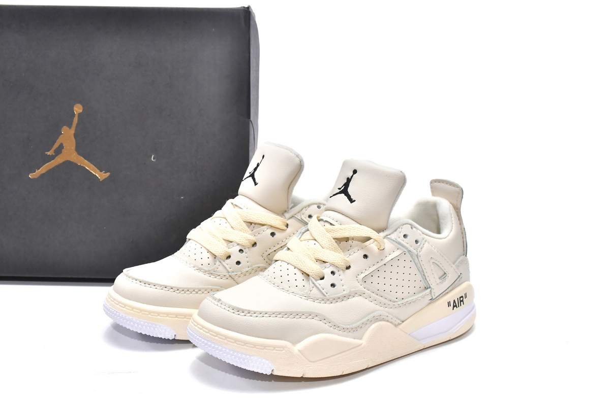 Jordan 4 kids shoes | Air Jordan 4 Retro PS Sail,CV9388-100