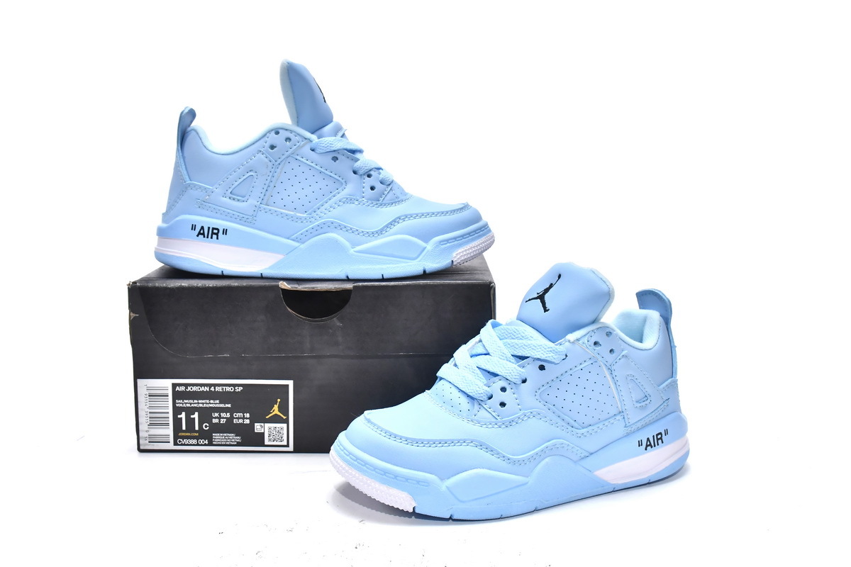 Jordan 4 kids shoes | Air Jordan 4 Retro PS Sky Blue,CV9388-004