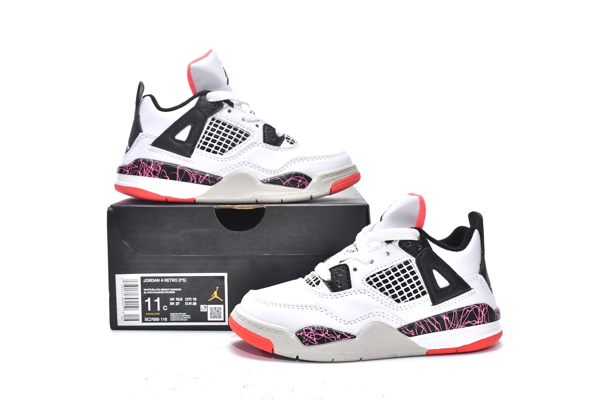 Jordan kids shoes | Air Jordan 4 Retro PS Hot Lava,BQ7669-116