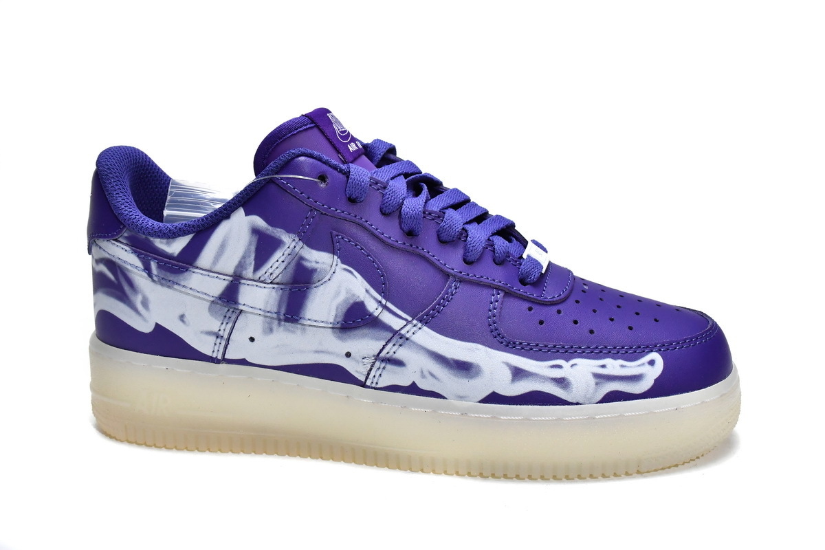 PKGoden Air Force 1 Low 07 QS Purple Skeleton Halloween (2021),CU8067-500