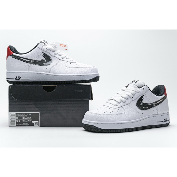 OG Air Force 1 Low Brushstroke White Black