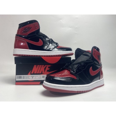 OG Air Jordan 1 High OG Bred Patent,555088-063