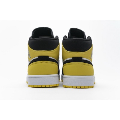 OG Air Jordan 1 Mid Yellow Toe Black