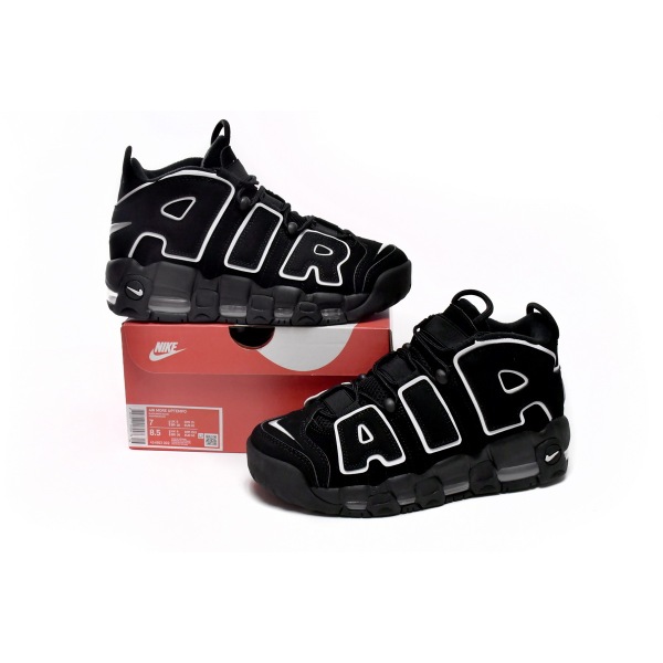 OG Air More Uptempo Black White,414962-002