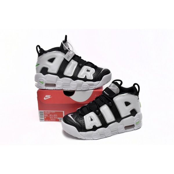 OG Air More Uptempo Black White Green (W),DN8008-001