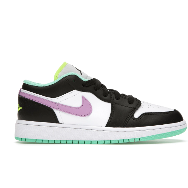 OG Jordan 1 Low Black White Purple (GS)