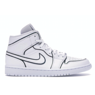 OG Jordan 1 Mid Iridescent Reflective White (W),CK6587-100