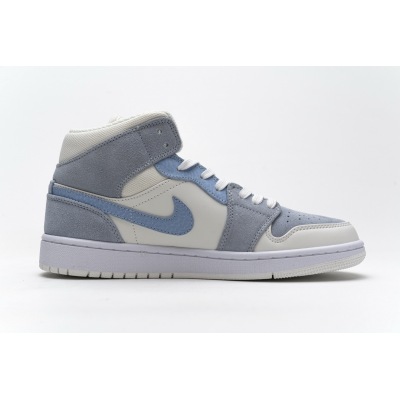 OG Jordan 1 Mid Mixed Textures Blue