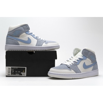 OG Jordan 1 Mid Mixed Textures Blue