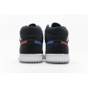 OG Jordan 1 Mid Multi-Color Swoosh Black (GS)