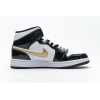 OG Jordan 1 Mid Patent Black White Gold