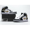 OG Jordan 1 Mid Patent Black White Gold