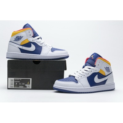 OG Jordan 1 Mid Royal Blue Laser Orange,554724-131