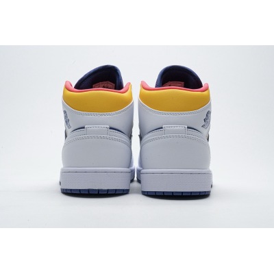 OG Jordan 1 Mid Royal Blue Laser Orange,554724-131