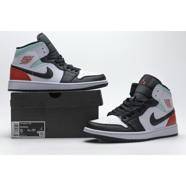 OG Jordan 1 Mid SE White Black Red Spruce (GS)