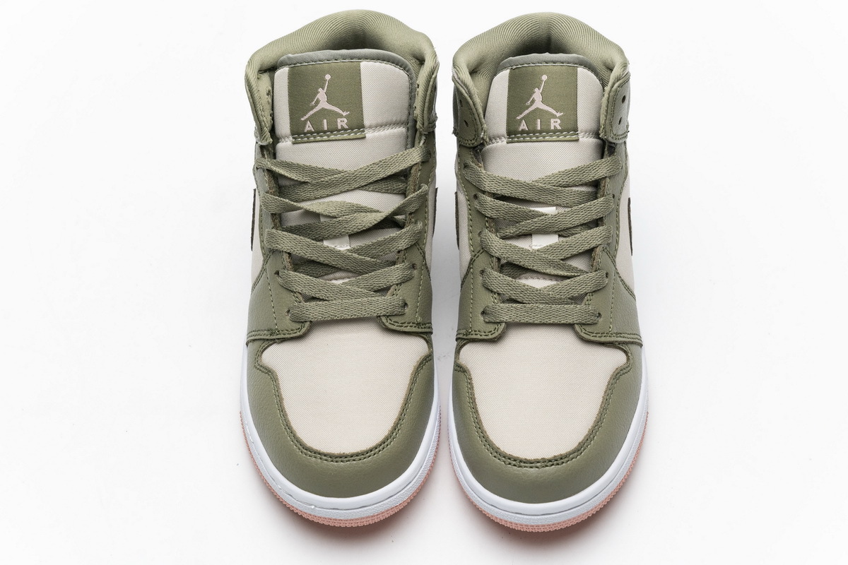 OG Jordan 1 Mid Trooper Bleached Coral (GS),555112-225