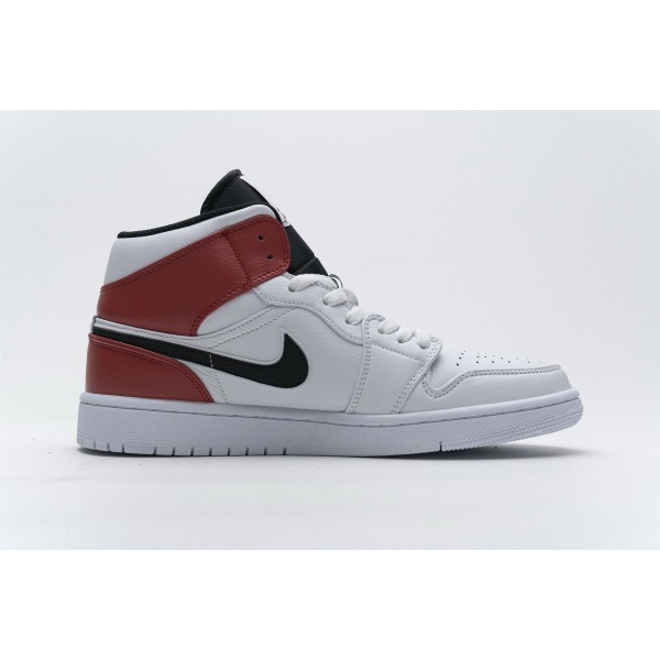 OG Jordan 1 Mid White Black Gym Red