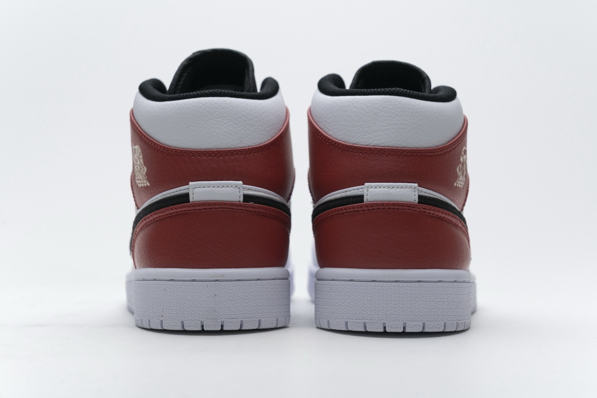 OG Jordan 1 Mid White Black Gym Red