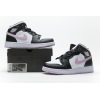OG Jordan 1 Mid White Black Light Arctic Pink (GS)