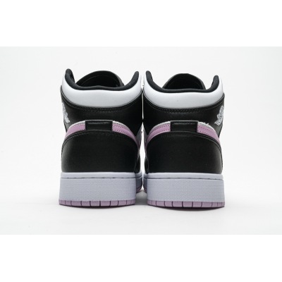 OG Jordan 1 Mid White Black Light Arctic Pink (GS)