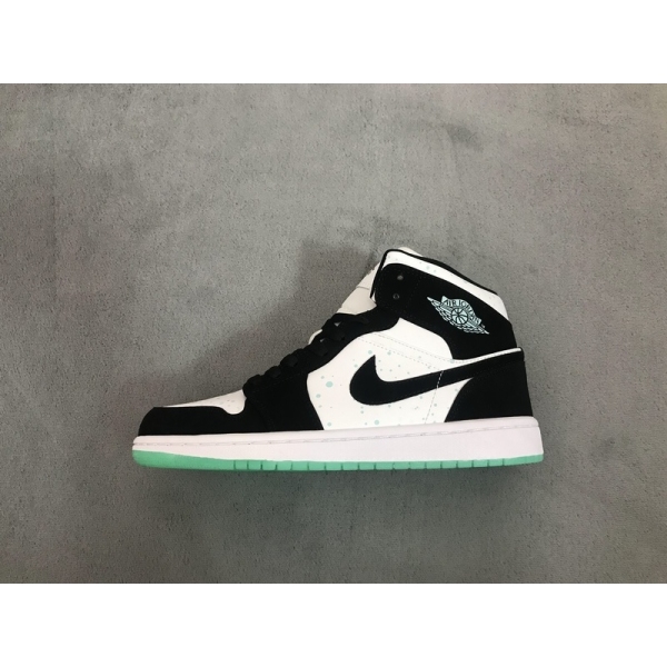 OG Jordan 1 Mid White Black Teal Tint (GS)