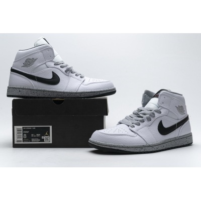 OG Jordan 1 Mid White Cement (GS),554725-115